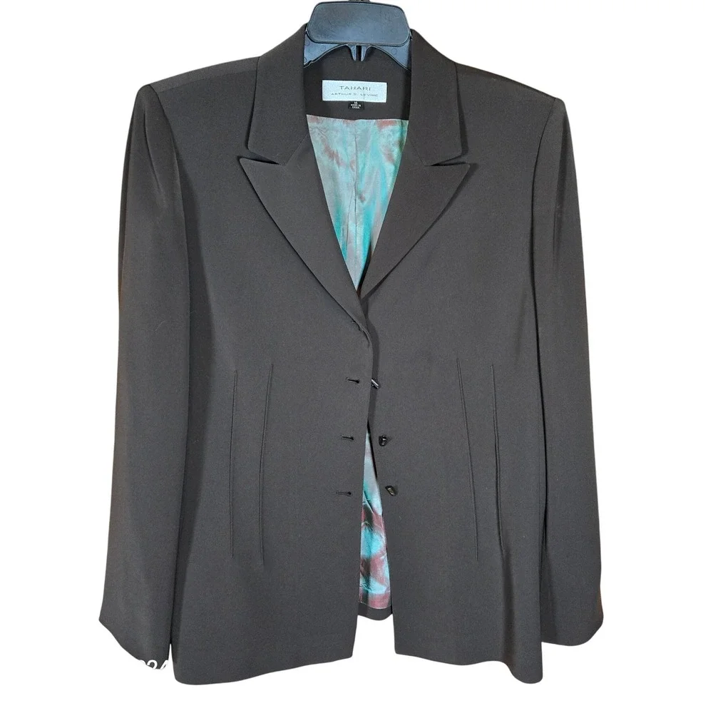 Tahari Arthur S Levine elegant brown